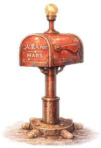 火星人ポスト ロゴ